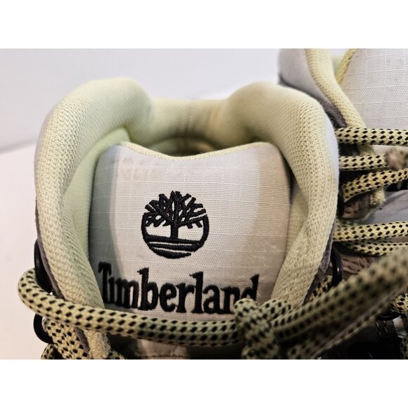 Timberland Euro Hiker Style Boot Grip Vibram Sole Grey Yellow Mens sz 8.5 A2HDW - Picture 9 of 15